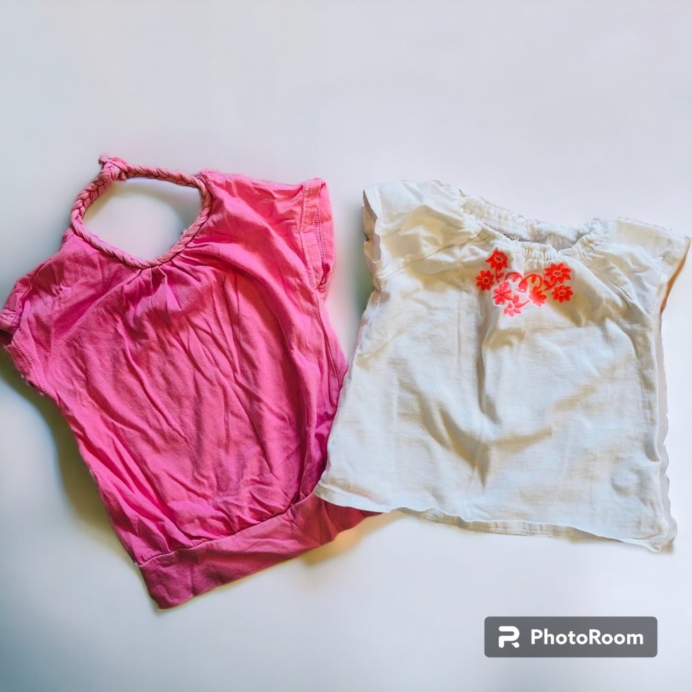 Bundle of Baby Girl Shirts Size 9M